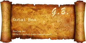 Gutai Bea névjegykártya